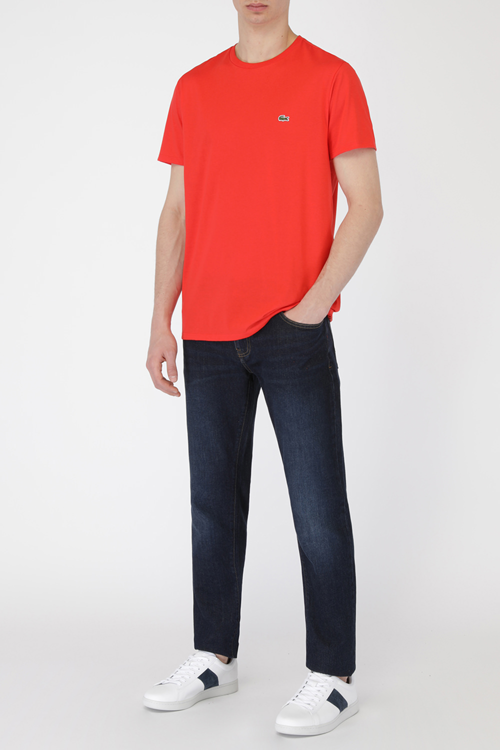 Crew Neck T-Shirt in Red